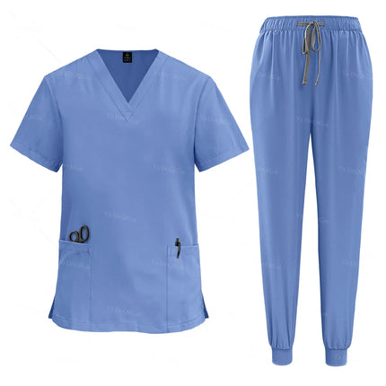 Nurse Uniforms Woman Hospital Doctor Men's Medical Sweatshirt Nursing Pants Unisex Workshop Uniforms Beauty SPA Work Clothes New-KarWorkwear