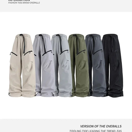 Thin workwear pants for men 2025 new style summer loose straight-leg men's pants wide-leg casual pants