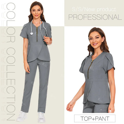 Hospital Working Scrubs Set Operating Room Medical Uniforms Beauty Salon Workwear Dental Surgery Unifomrs Nurse Suits Wholesale-KarWorkwear