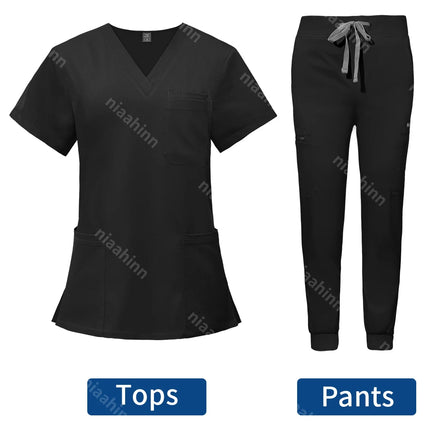 Wholesale Hospital Working Scrubs Set Operating Room Scrubs Medical Uniform Medical Supplies Workwear Dental Surgery Nurse Suits-KarWorkwear