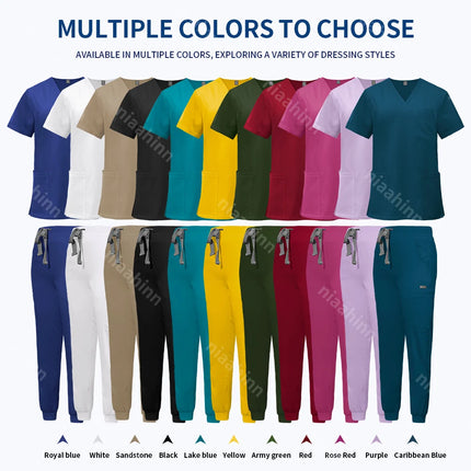 Wholesale Jogger Style Surgical Medical Work Clothes Hospital Doctor Nursing Scrub Suit Anesthetist Uniforms Dentistry Uniforms-KarWorkwear