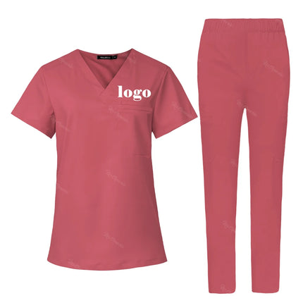 Short Sleeve Scrub Top Surgical Medical Uniform Women Nursing Uniform Nurse Workwear Dentist Surgery Uniform Scrub Blouse Unisex-KarWorkwear