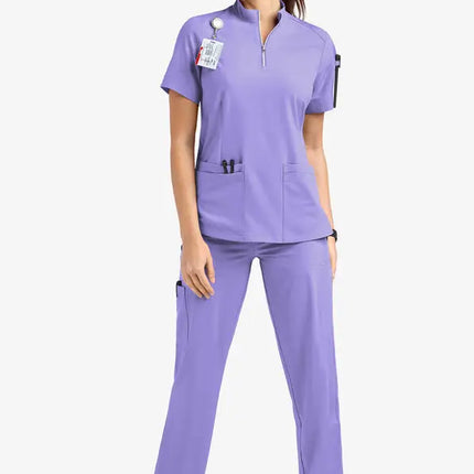 Unisex Medical Uniforms for V-neck Nurse Scurbs set Women Hospital Doctor Workwear Oral Dental Surgery Work Uniform short sleeve-KarWorkwear