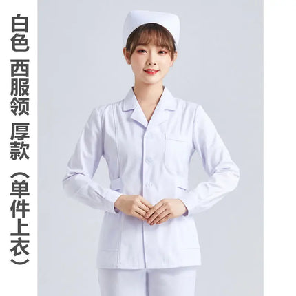 White Short Sleeve scrubs uniforms women Pet Grooming Clinic Nursing Clothes Workwear Nurse Scrub Work Pink Medical Uniform-KarWorkwear