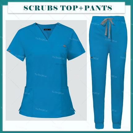 Purple Operating Room Clothes Medical Uniforms Scrubs Set Hospital Working Scrubs Set Medical Nurse Dental Surgery Suit Workwear-KarWorkwear