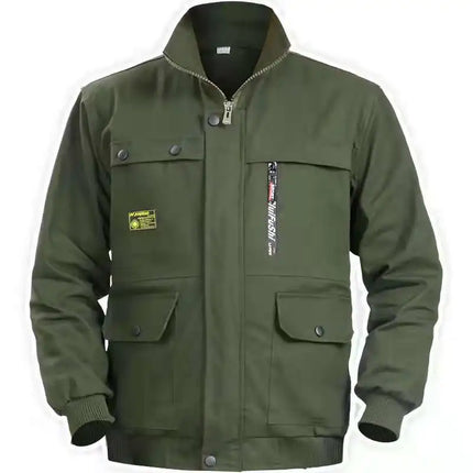 Men's work protective clothing, welding and anti scalding, construction workwear, top and pants set, labor protective clothing