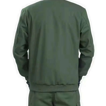 Men's work protective clothing, welding and anti scalding, construction workwear, top and pants set, labor protective clothing