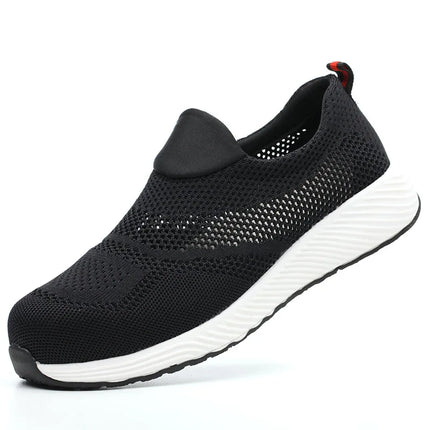 White Safety Shoes Men Steel Toe Boots Work Sneakers Anti-smash Anti-puncture Indestructible Shoes Sport Men Protective Shoes-KarWorkwear