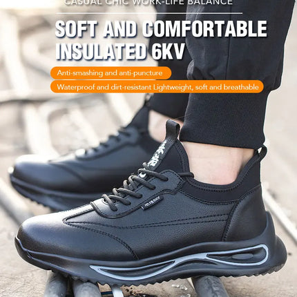 Safety Shoes Men for Work SteelToe Free Shipping Industrial Boots Man Protection for the Feet Smash-Proof Waterproof-KarWorkwear