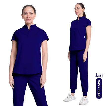 Jogger Sports Suit High Quality Solid Color Women's New Medical Operating Room Medical Uniform Scrubs Doctor Nurse Suit Unisex-KarWorkwear