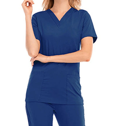 Pet Beauty Agency uniform nurse uniform medical uniform V-collar nursing frosted uniform salon SPA Women's suits suits s-KarWorkwear