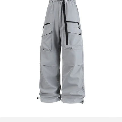 Workwear charge Men's 2025 autumn new style casual pants, loose wide-leg pants, high street American retro men's pants