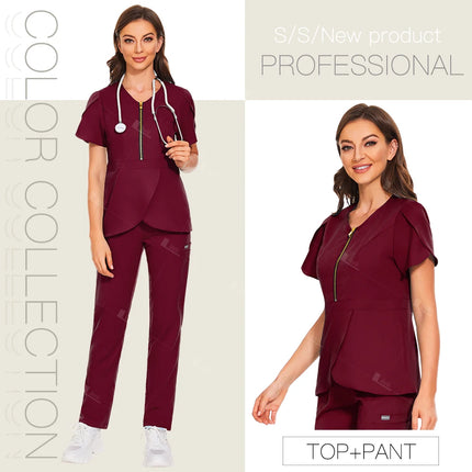 Hospital Working Scrubs Set Operating Room Medical Uniforms Beauty Salon Workwear Dental Surgery Unifomrs Nurse Suits Wholesale-KarWorkwear