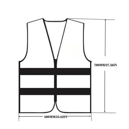 Car Reflective Clothing for Safety Traffic Safety Vest Yellow Visibility High Visibility Outdoor For Running Cycling Sports Vest