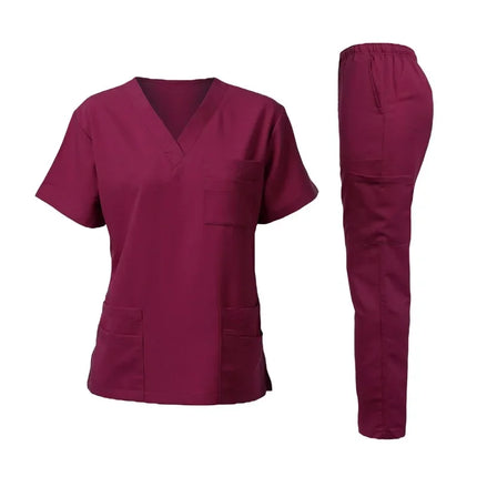 Beauty Salon Uniform Medical Clothes Scrub Suit Uniformes Tshirts Short Sleeve Dhypocrate Medical Work Clothes Nurse Blouses-KarWorkwear