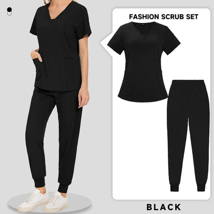 Wholesale Medical Service Scrubs Set Nurse Scrub Suit Hospital Doctor Work Clothes Surgical Uniform Multicolor Jogging Top Pants-KarWorkwear