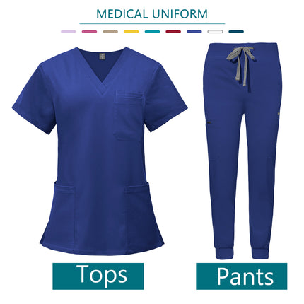 Nurse Uniform Woman Hospital Doctor Men's Medical Sweatshirt  Nursing Pants Unisex Workshop Uniforms Beauty SPA Work Clothes New-KarWorkwear