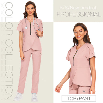Hospital Working Scrubs Set Operating Room Medical Uniforms Beauty Salon Workwear Dental Surgery Unifomrs Nurse Suits Wholesale-KarWorkwear