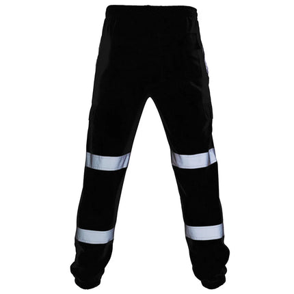 Reflective Safety Pants 360 Degree Reflective Zones High Visibility Casual Work Clothes Nocturnal Outdoor Joggers Pants for Men