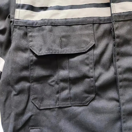 High Visibility 100% Cotton Safety Working Jacket Pants Trousers Workwear Coal Miner Welding Suit Mehanic Repairman Work Uniform-KarWorkwear