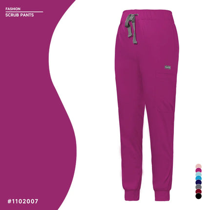 Unisex Jogger Pants Dentist Pants Solid Color Beauty Salon Nursing Men Jogging Pants Spa Uniform Pants Pet Medical Doctor Scrub-KarWorkwear