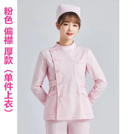 White Short Sleeve scrubs uniforms women Pet Grooming Clinic Nursing Clothes Workwear Nurse Scrub Work Pink Medical Uniform-KarWorkwear