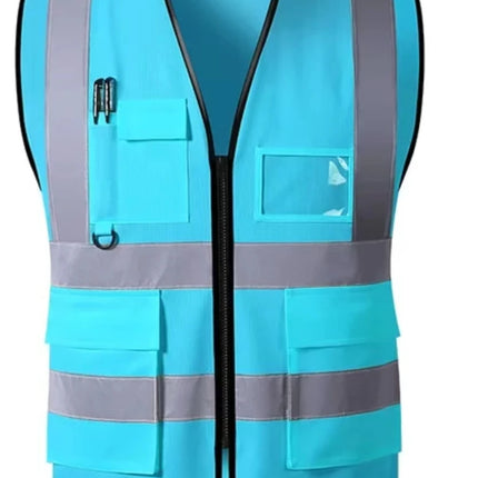 High Visibility Reflective Safety Vest Work Uniform Signal Security Jacket Reflex Clothing Rider Motor Geology Man