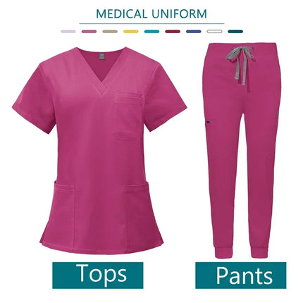 Nurse Uniform Woman Hospital Doctor Men's Medical Sweatshirt  Nursing Pants Unisex Workshop Uniforms Beauty SPA Work Clothes New-KarWorkwear
