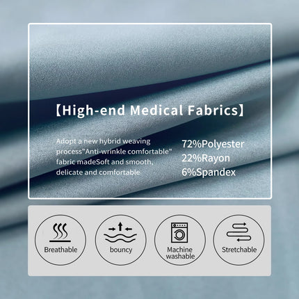 Clearance Scrubs Nursing Uniforms for Women Men Anesthetist Set Tops and Jogger Pants Thin Fabric Operating Room Doctor Workwear-KarWorkwear