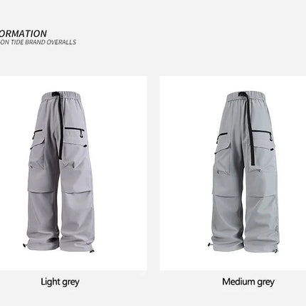 Workwear charge Men's 2025 autumn new style casual pants, loose wide-leg pants, high street American retro men's pants