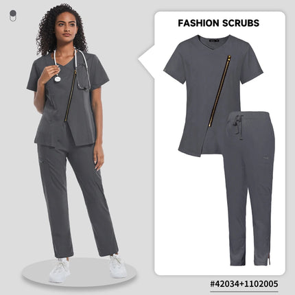 Pet Grooming Institutions Sets Beauty Salon Clothes Scrubs Clothes High Quality Spa Uniforms Fashion V-Neck Working Clothes-KarWorkwear