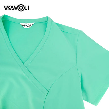 Slim fitting Surgical working clothes Doctor Nurse Nursing Uniforms Women Medical Workwear Spa Dentist Lab Clinic vet Scrub Suit-KarWorkwear