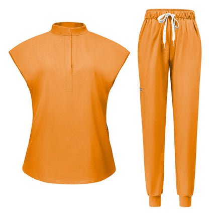 High Quality Spa Uniforms Unisex V-Neck Work Clothes Pet Grooming Institution Scrubs Set Medical Suits Clothes Scrubs Tops Pants-KarWorkwear