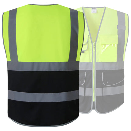 High Visibility Reflective Safety Vest Work Uniform Signal Security Jacket Reflex Clothing Rider Motor Geology Man