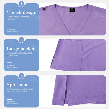 Tooth Check Doctor Workwear Hospital Medical Uniforms Unisex Pet Grooming Work Clothes Lab Uniform Jogger Suit Nurse Accessories-KarWorkwear