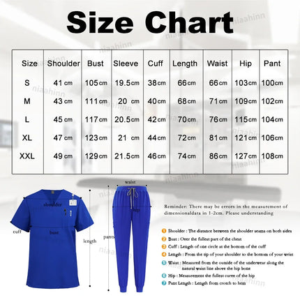 Wholesale Price Medical Scrubs Women Men Multicolour Scrub Top+pants Suit Short Sleeved Nursing Joggers Scrub Veterinary Uniform-KarWorkwear
