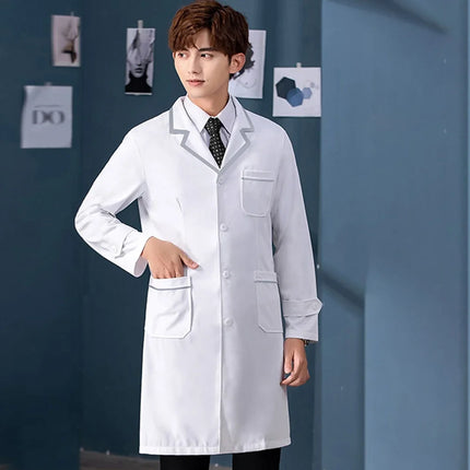 Wholesale High Quality Multicolor Vet Scrub Long Sleeve Medical Uniform Nurse Coat Dentist Work White Coats Slim Uniforms-KarWorkwear