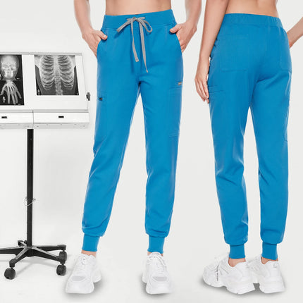 Jogger Pant Women Scrub Medical Nurse Work Bottoms Unisex Wholesale Slim Fit Fashion Stretch Trousers Clinic Doctor Nursing Pant-KarWorkwear