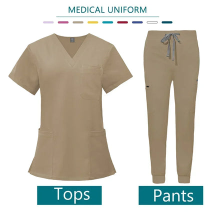 Nurse Uniform Woman Hospital Doctor Men's Medical Sweatshirt  Nursing Pants Unisex Workshop Uniforms Beauty SPA Work Clothes New-KarWorkwear
