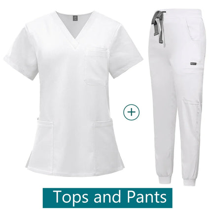 Scrubs Medical Uniforms Woman Multicolour SPA Beauty Uniform Dentist Veterinary Working Clothes Unisex Pharmacy Clinic Scrub New-KarWorkwear
