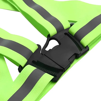 Reflective Safety Vests Lightweight Adjustable Elastic Vest Jacket Hi Vis Reflective Strips for Traffic Control Running Cycling