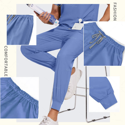 Nurse Uniforms Woman Hospital Doctor Men's Medical Sweatshirt Nursing Pants Unisex Workshop Uniforms Beauty SPA Work Clothes New-KarWorkwear