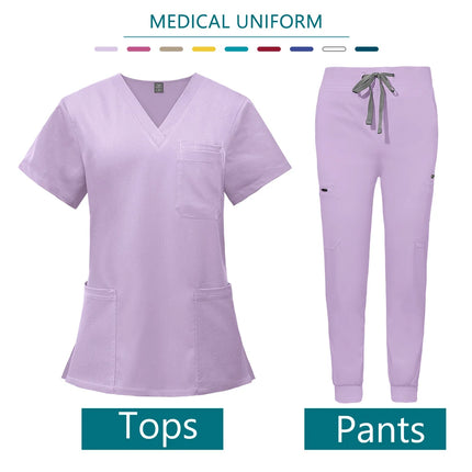 Nurse Uniform Woman Hospital Doctor Men's Medical Sweatshirt  Nursing Pants Unisex Workshop Uniforms Beauty SPA Work Clothes New-KarWorkwear