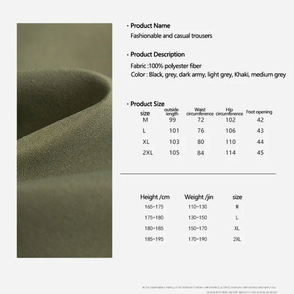 Thin workwear pants for men 2025 new style summer loose straight-leg men's pants wide-leg casual pants