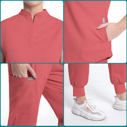 Jogger Sports Suit High Quality Solid Color Women's New Medical Operating Room Medical Uniform Scrubs Doctor Nurse Suit Unisex-KarWorkwear