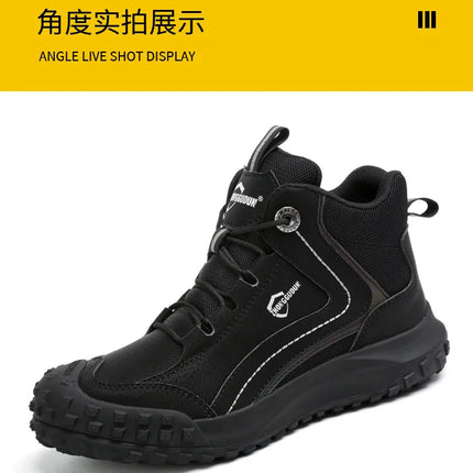 Autumn Winter New Work Safety Boots For Men Designer Work Sneakers Anti-puncture Security Shoes Work Boots Indestructible Shoes-KarWorkwear