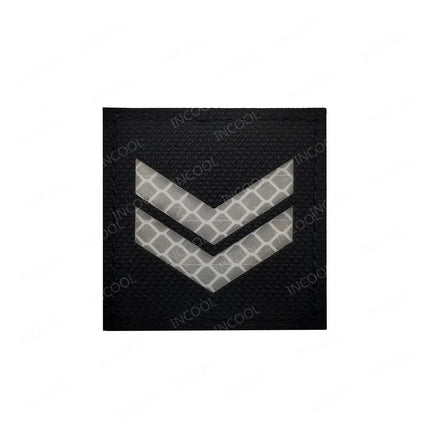 UK Flag IR Reflective Embroidered Patches Appliqued Uniform Rank Shoulder Armband MP MED For Cap