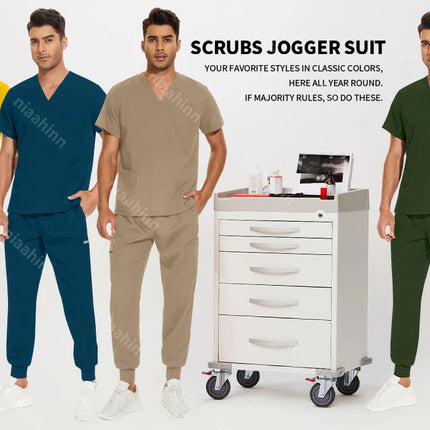 Wholesale Jogger Style Surgical Medical Work Clothes Hospital Doctor Nursing Scrub Suit Anesthetist Uniforms Dentistry Uniforms-KarWorkwear