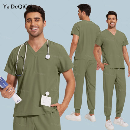 Nurse Uniforms Woman Hospital Doctor Men's Medical Sweatshirt Nursing Pants Unisex Workshop Uniforms Beauty SPA Work Clothes New-KarWorkwear