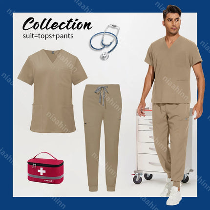 Wholesale Jogger Style Surgical Medical Work Clothes Hospital Doctor Nursing Scrub Suit Anesthetist Uniforms Dentistry Uniforms-KarWorkwear